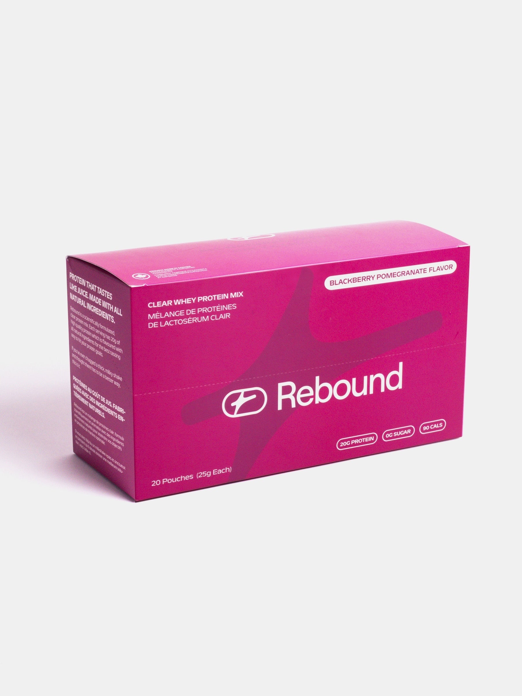 Rebound Clear Protein Mix - Blackberry Pomegranate  (20 Pack)
